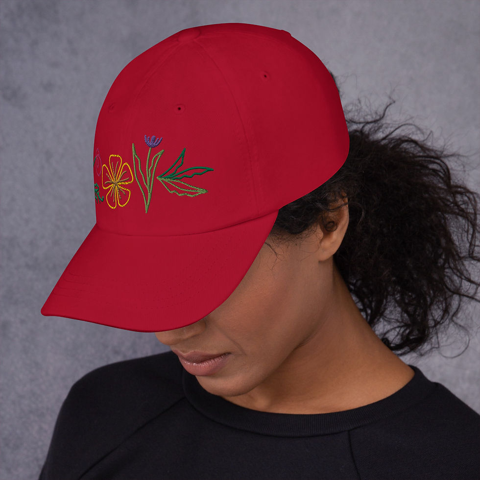 Thumbnail: "For the LOVE of Floral" embroidered Dad hat