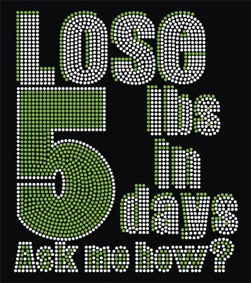 Thumbnail: copy of Big Lose 5lbs and 5 Days - HOT PINK Rhinestone Shirt