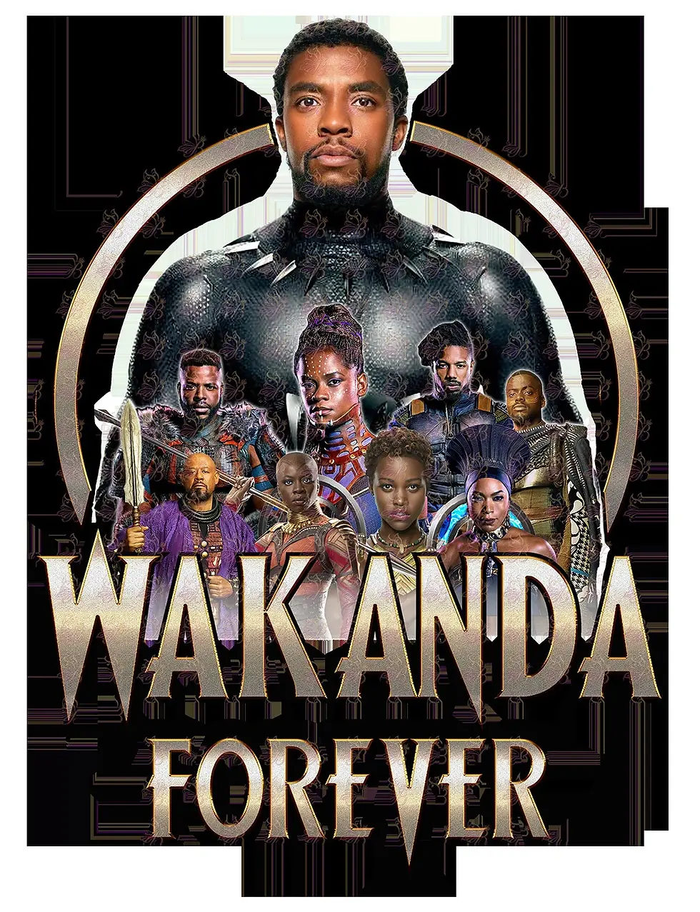 Thumbnail: 2 PCS Wakanda Forever Chad vinyl transfer