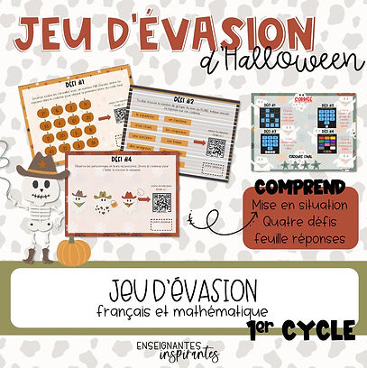 Jeu d'évasion - Halloween 1er cycle