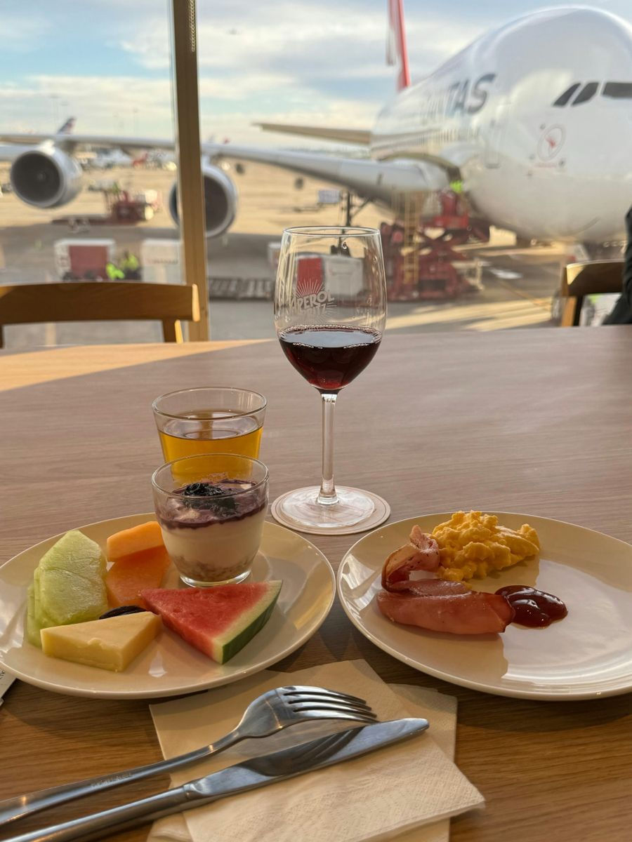 Almoço no Aeroporto