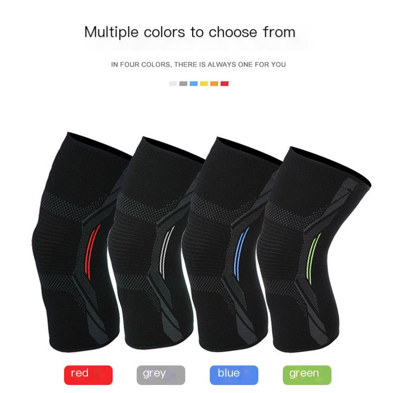 Thumbnail: Men's Breathable Knitted Basketball Knee Pads for Sports