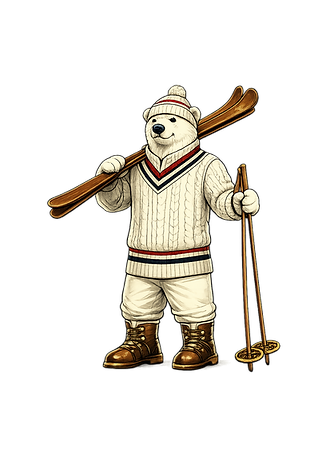 Polarbjørn i klassisk skiantrekk.png