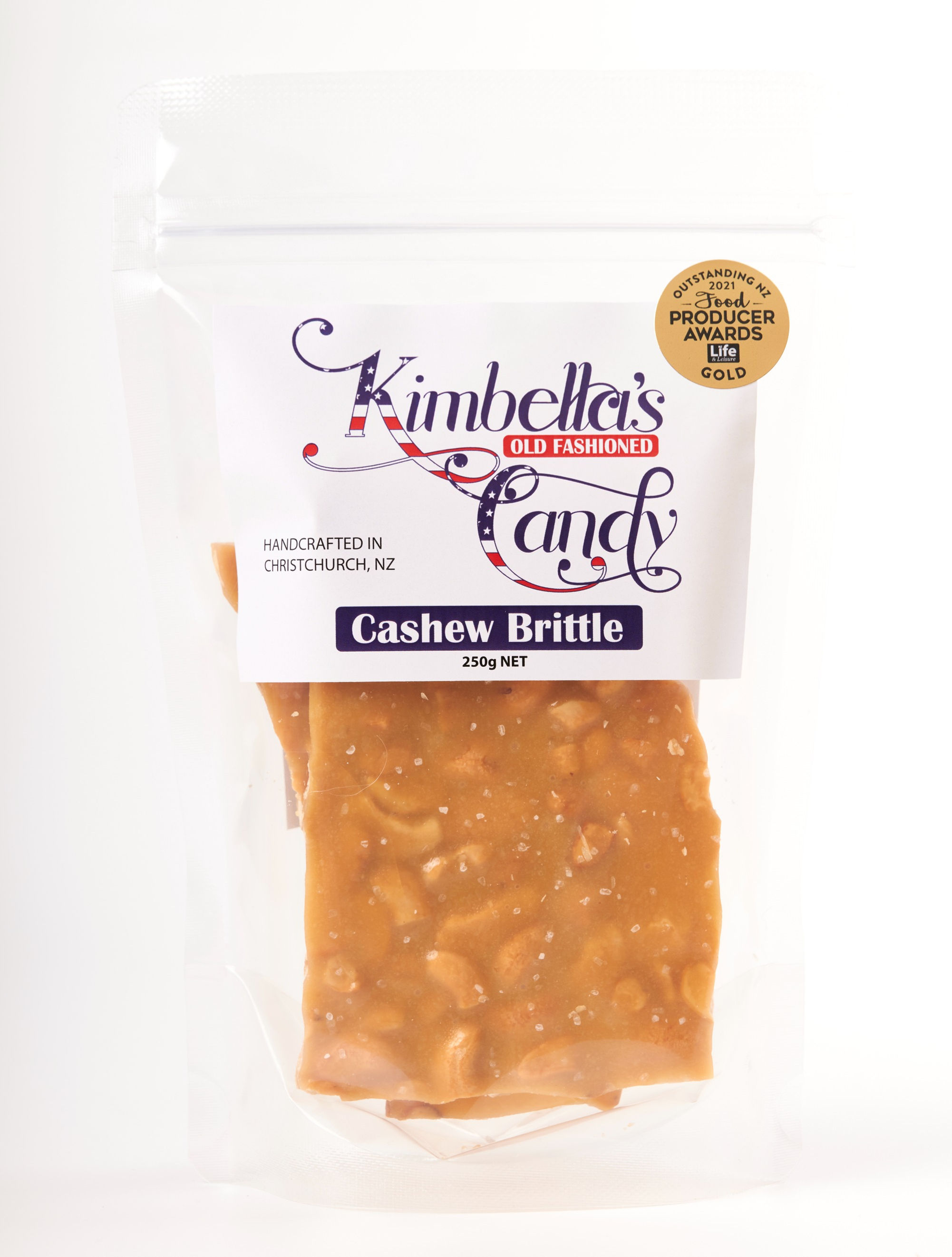 Old Fashioned Cashew Brittle 250g
