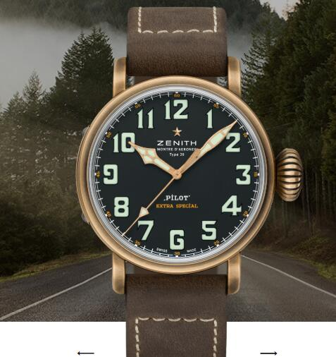 Zenith PILOT TYPE 20 EXTRA SPECIAL Bronze watch for men 29.2430.679/21.C753 content media
