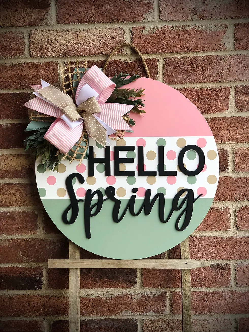 Spring Welcome Wreath