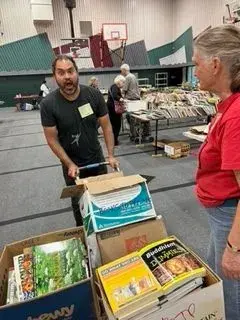 39 Boxes of Books! Thanks to the 63rd Annual Bainbridge Rotary Auction & Rummage Sale