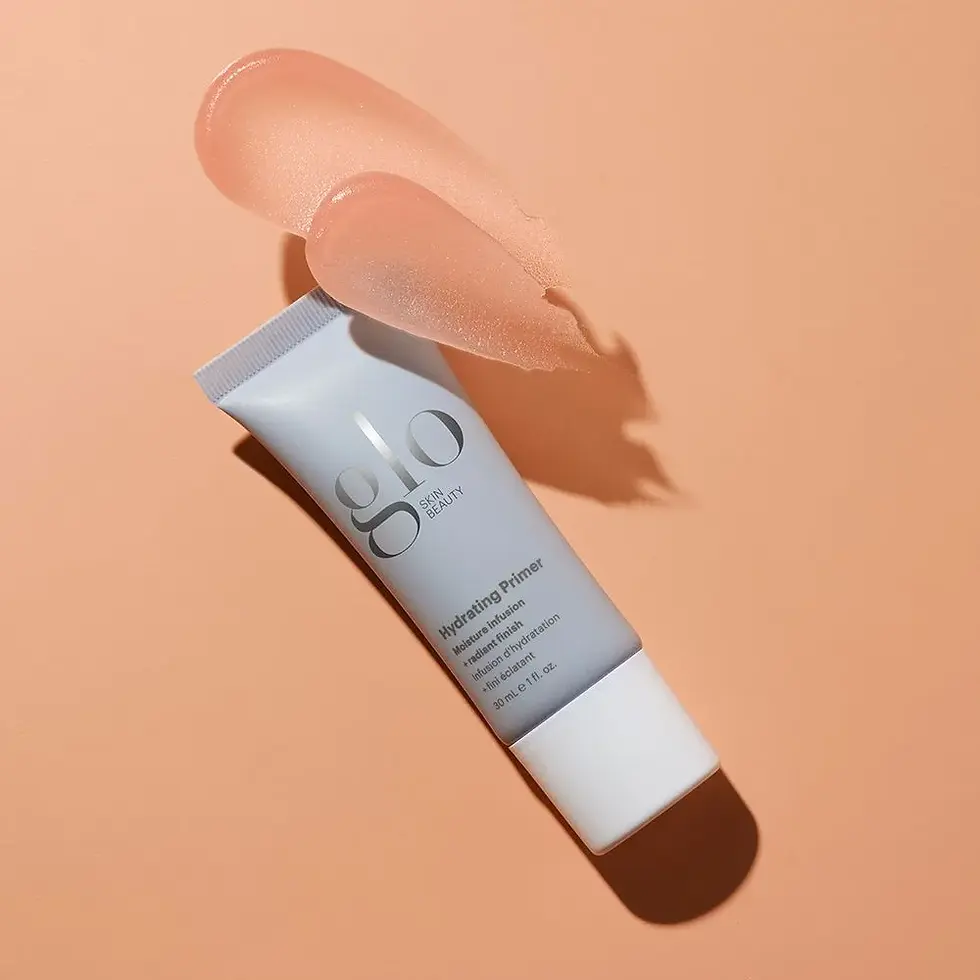 GLO SKIN BEAUTY DRĖKINANTI MAKIAŽO BAZĖ SU TEKSTŪROS PAVYZDŽIU