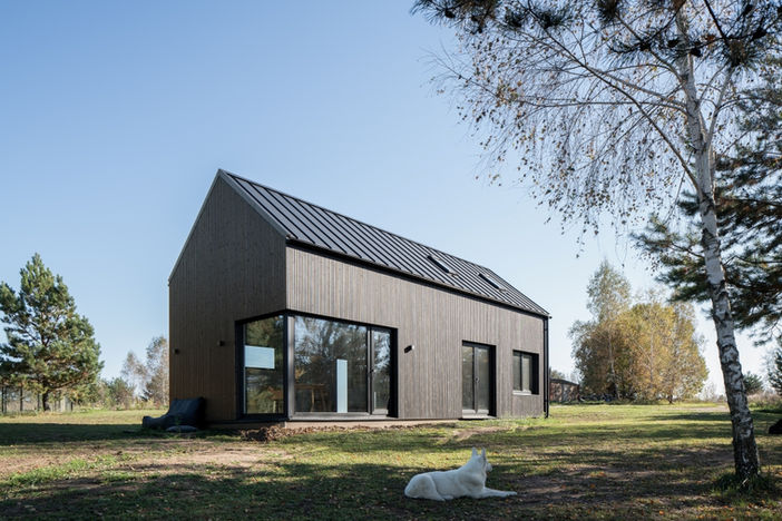 Karkasinis modifikuotas poilsio namas Neries banga 42 m2