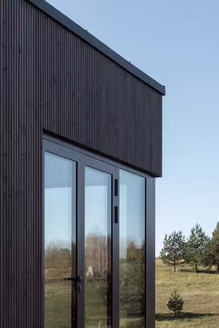 karkasinis namas Neries banga 42 m2, namiele