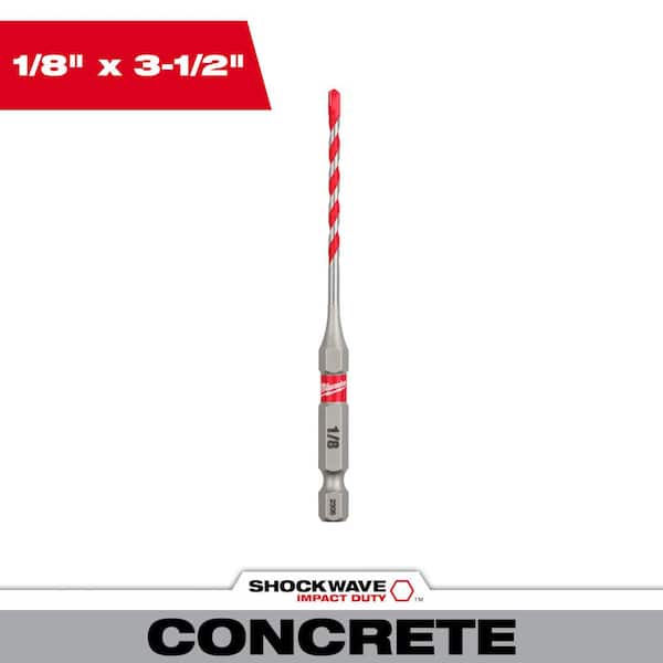 48-20-9000
BROCA DE CARBURO PARA TALADRO PERCUTOR SHOCKWAVE IMPACT DUTY ™ DE 1/8