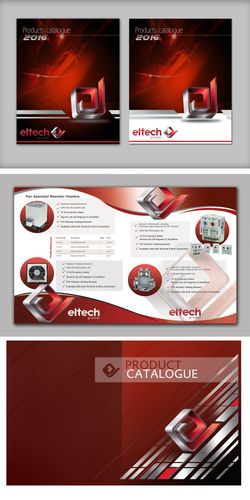 Cable products catalogue design cover and first page