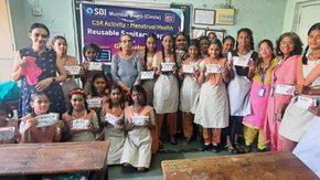 SBI collaborates for 4500 Cloth Pad donation & still counting....