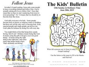 Kids Bulletin, 30th June '19