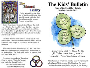 Kids Bulletin, 16th June '19