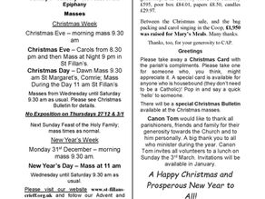 Newsletter, 23rd December - 6th January '19