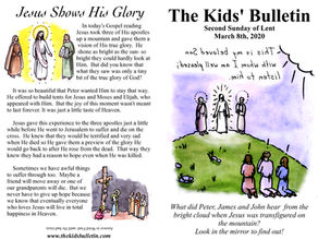Kids' Bulletin, 8th March '20