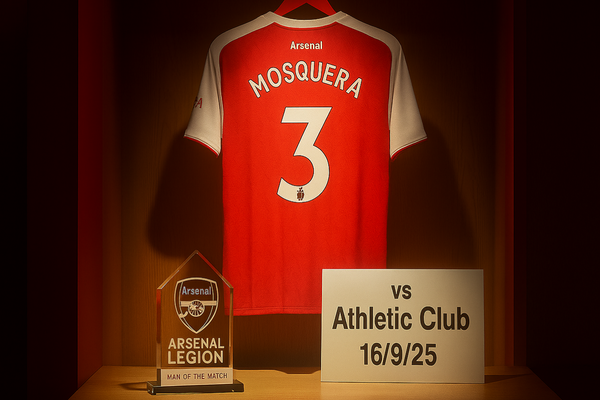 mosquera man of the match, masquera MOTM, mosquera arsenal, arsenal fc, aarsenal legion, arsenal fan blog, le grove, arseblog. mosquera theltic club man of the match