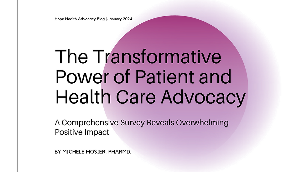 The Transformative Power of Patient and Health Care Advocacy