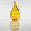 Thumbnail: Brilliant Gold Textured Tear Drop - Hand Blown Glass at KT Glassworks