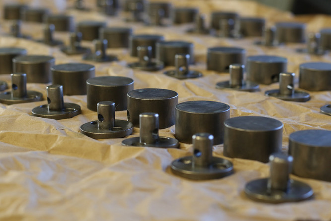 Glass Art Wall Installation 