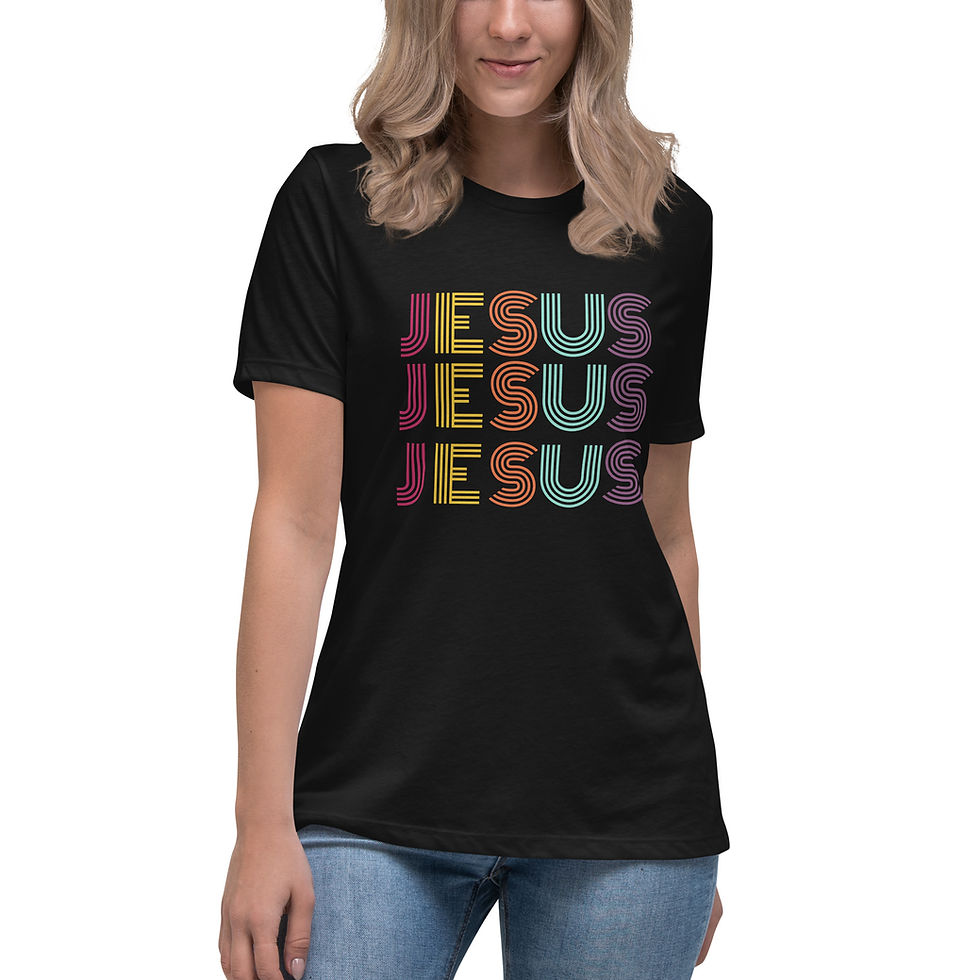 Thumbnail: JESUS Faith-Based T-Shirt for Women Relaxed T-Shirt