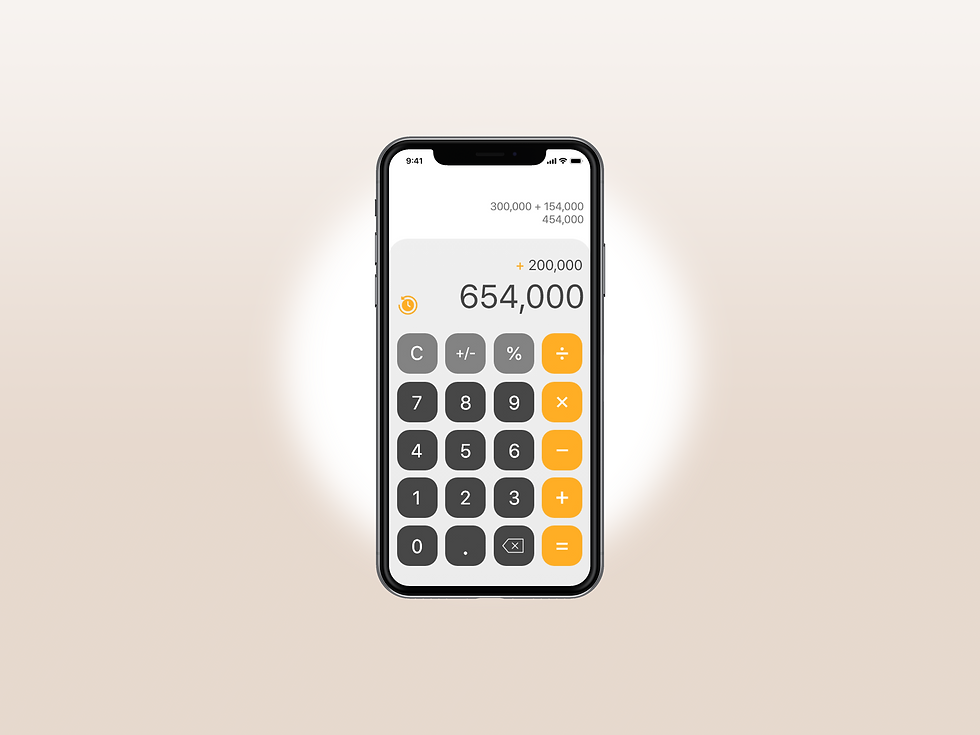 ios calculator redesign light mode