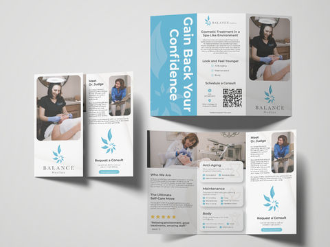 Content creation mockup for brand awareness campaign