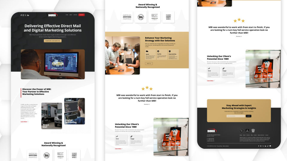 direct mail website redesign in Central Florida