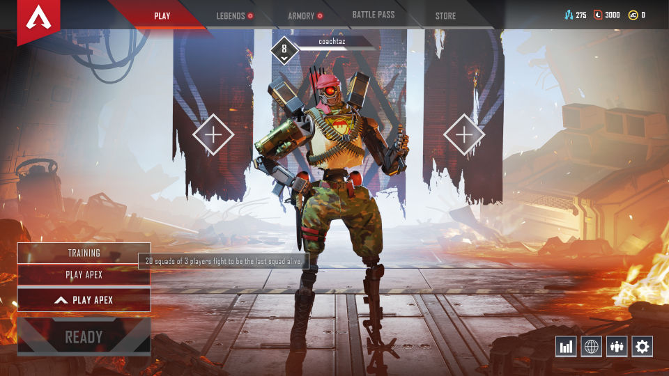 UI design for free to play video game