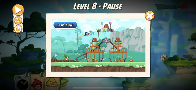 angry birds 2 level pause menu