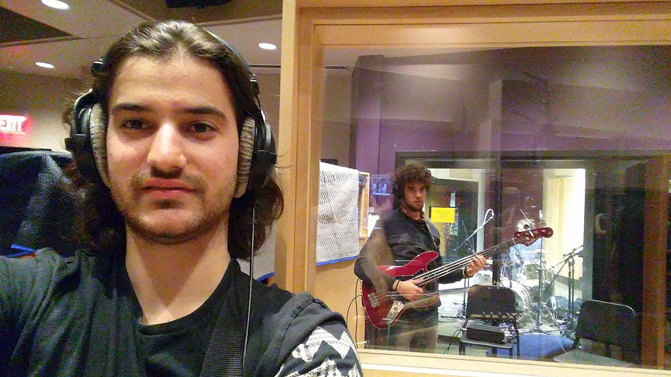 During a recording session