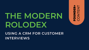 Using a CRM for Customer Interviews