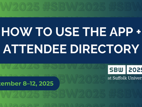 Before You Go to SBW2025: Get Set Up with the App + Attendee Directory