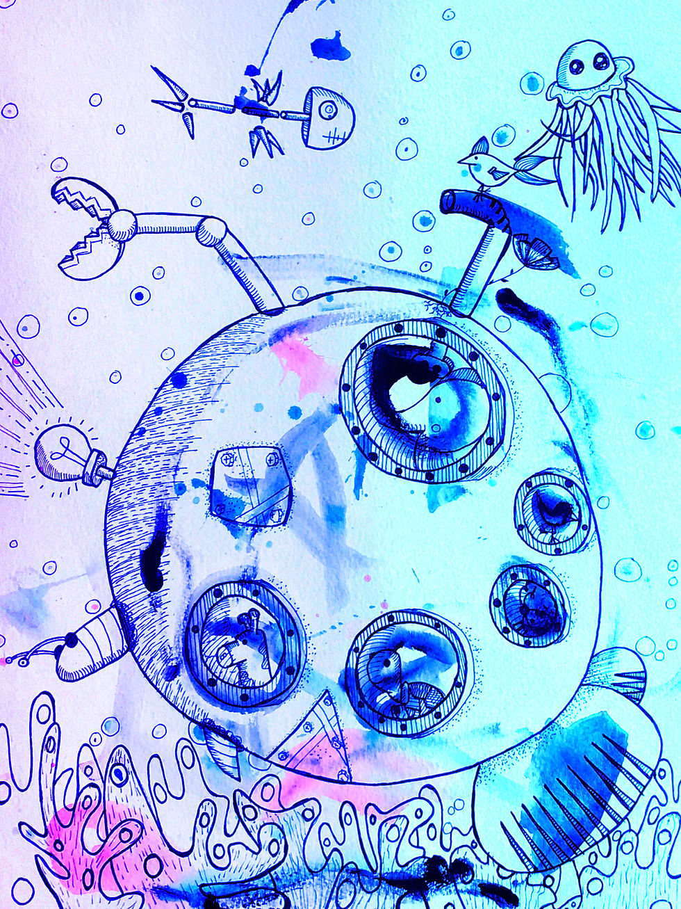 Aquabizarre #7 - The Submarine - rainbow edition