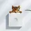 Thumbnail: Cute Squirrel Light Switch Decal - 4x4in