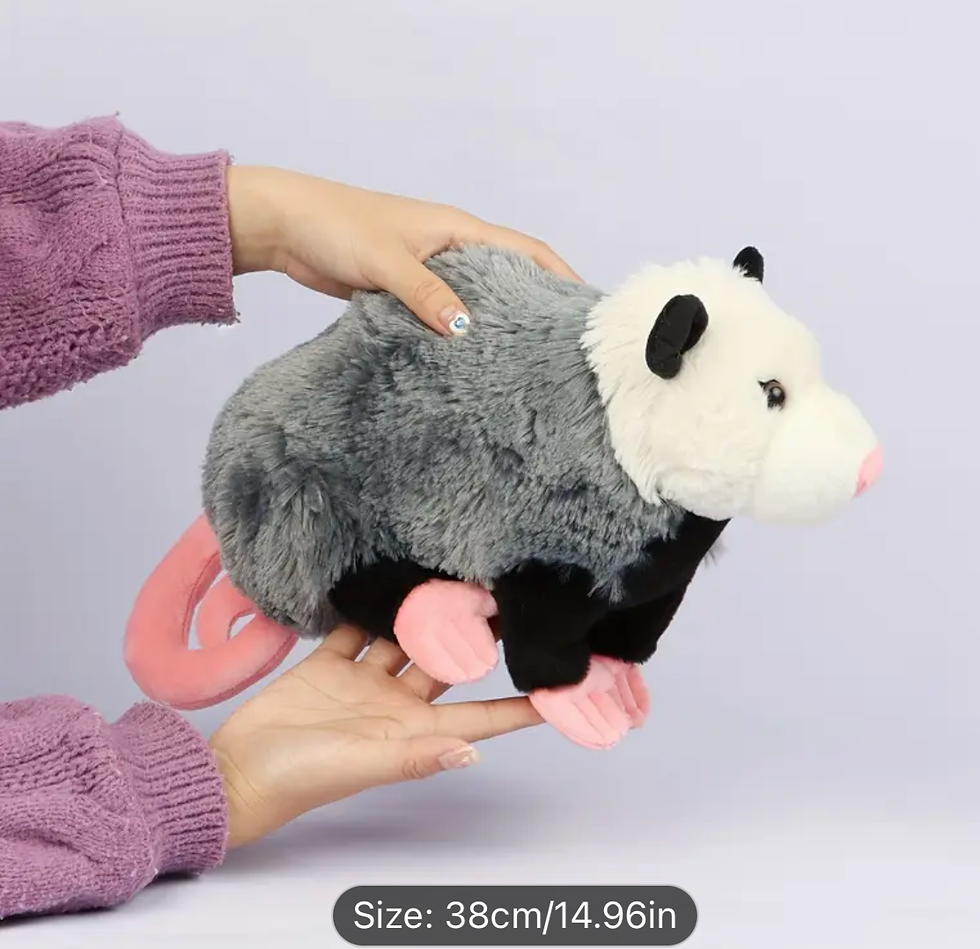 Thumbnail: Stuffed Opossum - Plush Animal - 15in