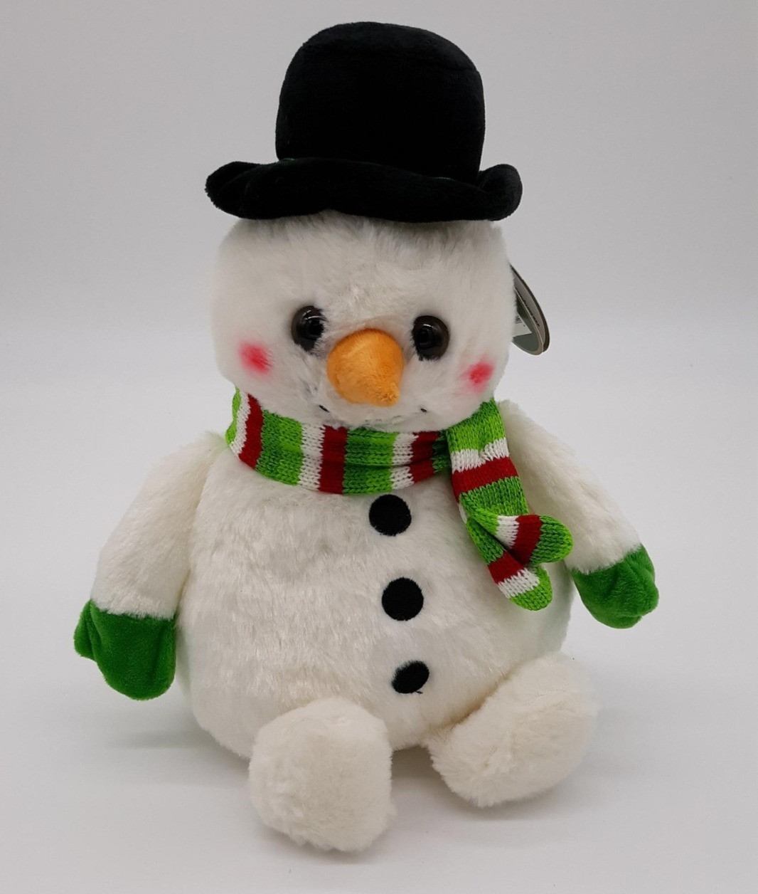 Bearington Big Snowball Plush Holiday Snowman