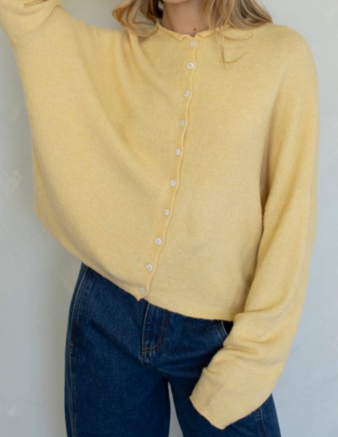 Beautiful Soft Yellow Cardigan