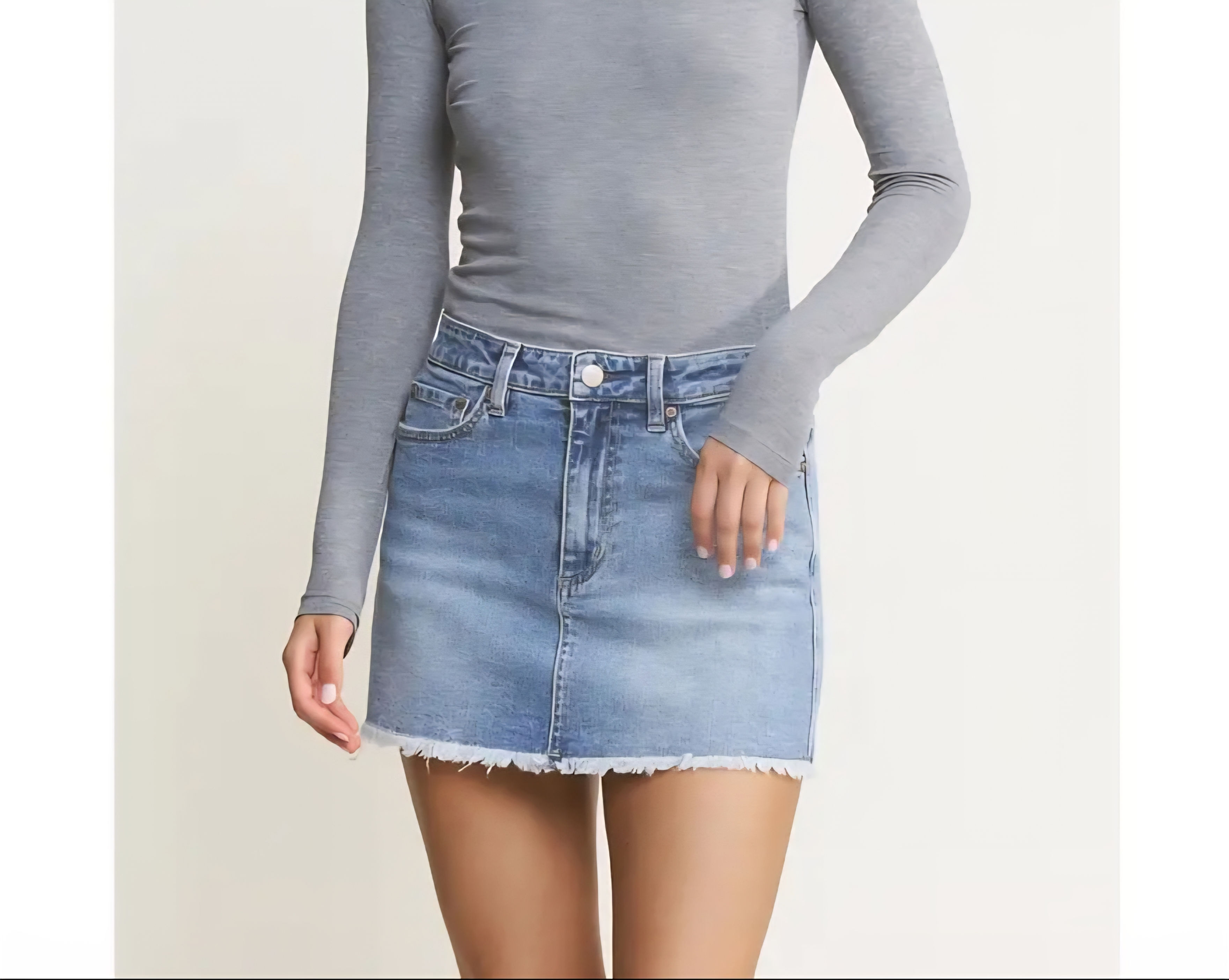 Mica Mini Jean Skirt
