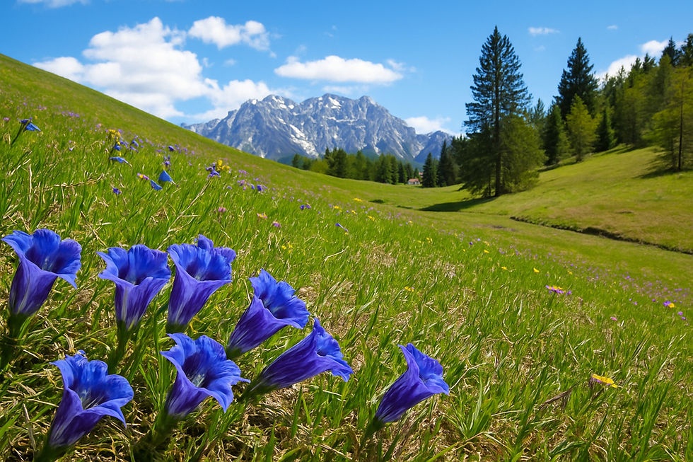 Alpenwiese mit Gentiana-Blumen und Hütte_edited.jpg