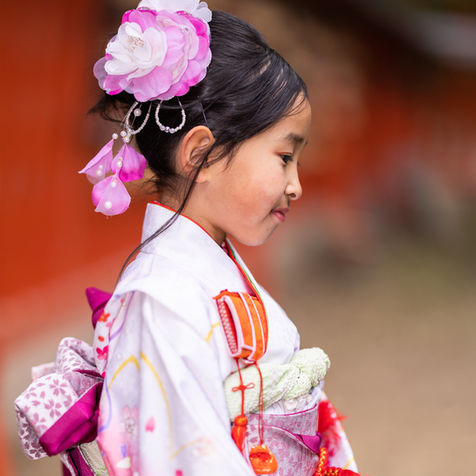 福岡のカメラマン井下良治写真事務所の七五三出張撮影です。