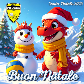 L’ A.S.D. VOLLEY PISOGNE Augura a tutti Voi e alle Vostre Famiglie, un sereno NATALE !