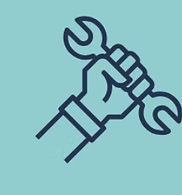 Biomedical equipment inspection icon