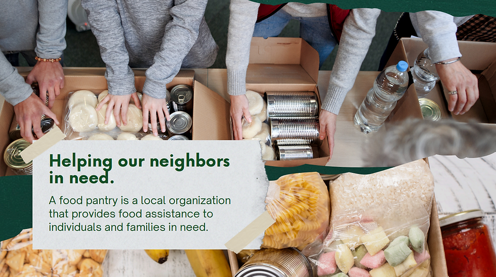 Thumbnail: What is a Food Pantry? Slide Show with Video and Read Aloud