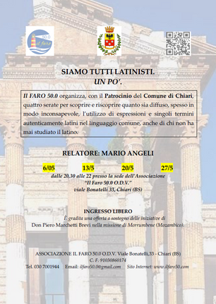 SIAMO TUTTI LATINISTI. UN PÒ.