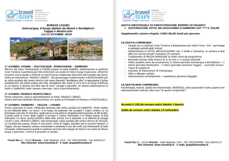 ISCRIZIONI SOGGIORNO BORGHI LIGURI DAL 13 AL 15 OTTOBRE