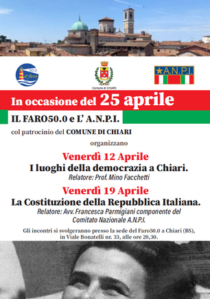 Appuntamenti in attesa del 25 aprile.....democrazia e costituzione.