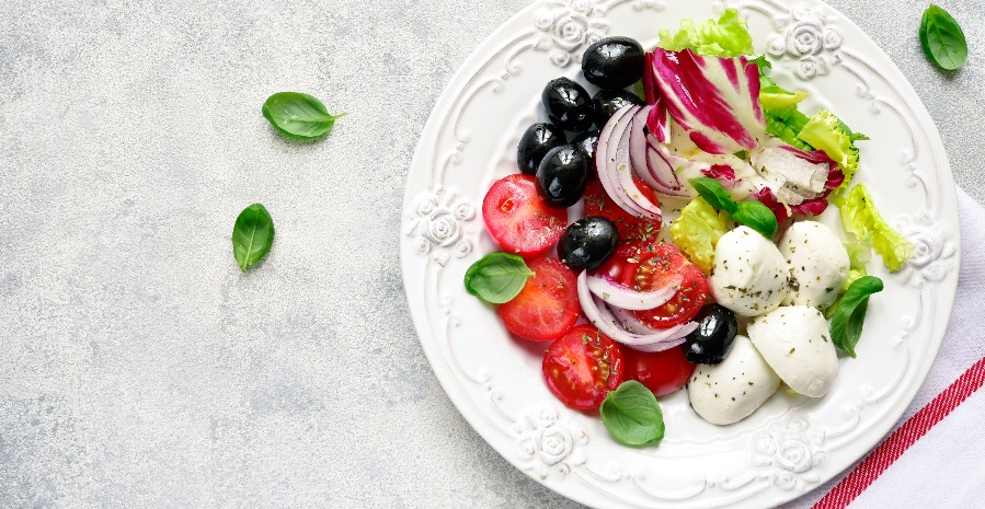 Arranged Food and Objects
