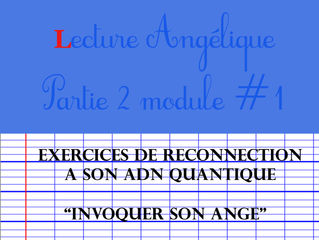 Formation en ligne à la Lecture Angélique Partie 2: Module 1